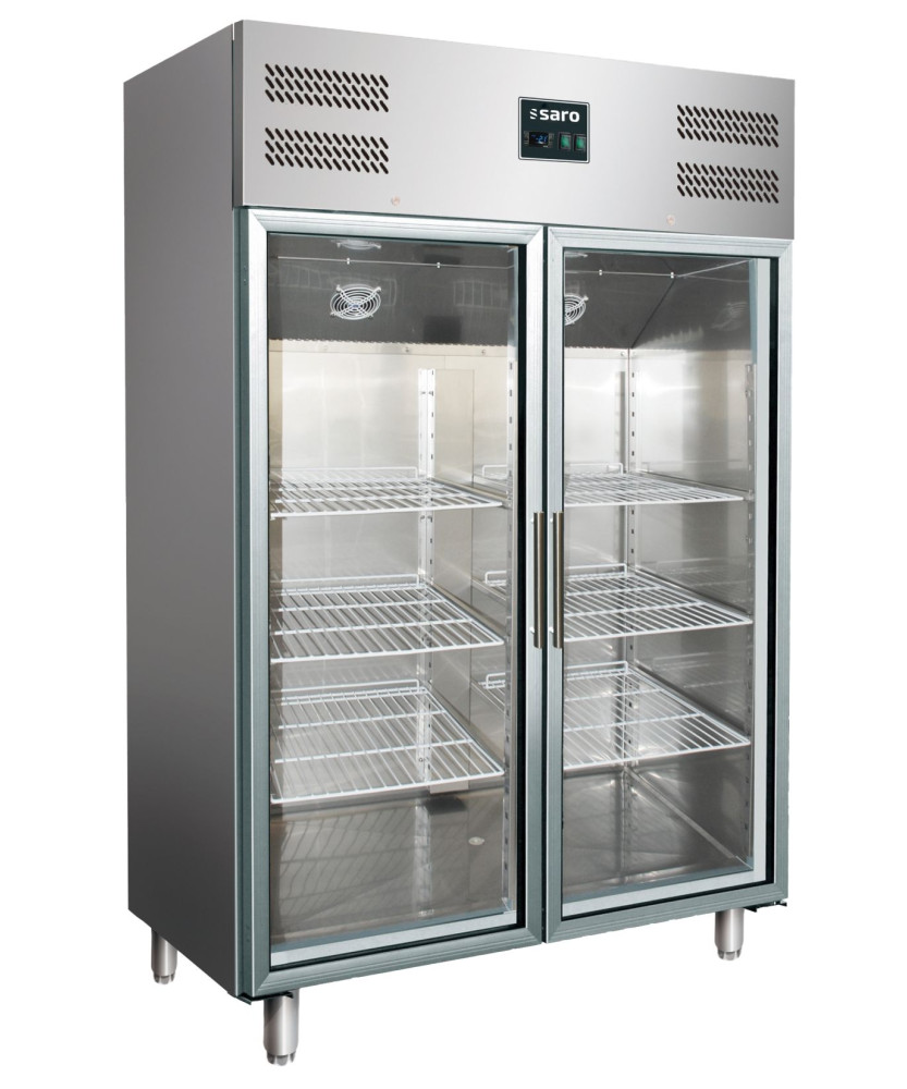 Glastür Gewerbekühlschrank 2/1 GN 1200 TNG von Saro 323-3104